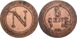 World Coins - France, Napoleon I, 5 Centimes, 1808, Strasbourg, Copper,
