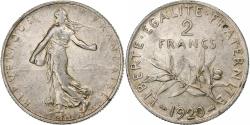World Coins - France, 2 Francs, Semeuse, 1920, Paris, Silver, , Gadoury:532, KM:845.1
