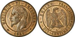 World Coins - Coin, France, Napoleon III, Napoléon III, 10 Centimes, 1861, Paris,