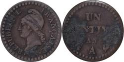 World Coins - Coin, France, Dupré, Centime, AN 6, Paris, , Bronze, KM:646
