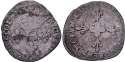 World Coins - France, Henri III, Sol Parisis, 1584, Toulouse, Billon, , Gadoury:474