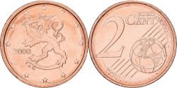 World Coins - Finland, 2 Centimes, 2000, Vantaa, Copper Plated Steel, , KM:99