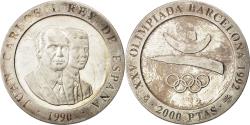 World Coins - Coin, Spain, Juan Carlos I, 2000 Pesetas, 1990, , Silver, KM:859