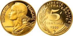 World Coins - Coin, France, Marianne, 5 Centimes, 1992, Paris, BE, , Aluminum-Bronze