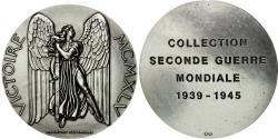 World Coins - France, Medal, Seconde Guerre Mondiale, La Victoire de 1945, Delamarre