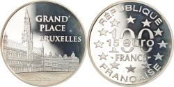 World Coins - Coin, France, Grand'Place de Bruxelles, 100 Francs-15 Euro, 1996, Proof