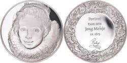World Coins - France, Medal, Peinture, Rubens, Portrait d'une Jeune Fille, 1980, Proof