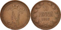 World Coins - Coin, Finland, Nicholas II, 10 Pennia, 1915, , Copper, KM:14
