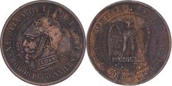 World Coins - France, Token, Napoléon III, Satirique, Bataille de Sedan, 1871,