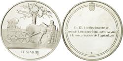 World Coins - France, Medal, Le semoir, Sciences & Technologies, , Silver