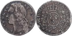 World Coins - France, Louis XV, 1/10 Écu au bandeau, 1740, Metz, Silver,