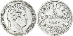 World Coins - Coin, France, Louis-Philippe, 5 Francs, 1837, Lille, , Silver
