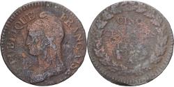 World Coins - Coin, France, Dupré, 5 Centimes, Paris, , Copper, Gadoury:126/126a