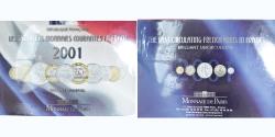 World Coins - Coin, France, Coffret 1 c. à 20 frs., 2001, Monnaie de Paris, BU,