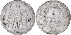 World Coins - Coin, France, Union et Force, 5 Francs, AN 8, Perpignan, , Silver