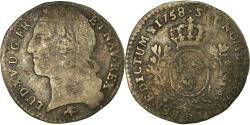 World Coins - Coin, France, Louis XV, 12 Sols, 1/10 ECU, 1758, Lyon, , Silver