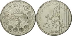 World Coins - France, Medal, L'Europe des XXVII, 50 ans du nouveau Franc, 2010,
