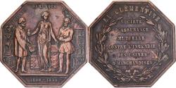 World Coins - France, Token, Assurances contre l'Incendie, La Clémentine, 1858, Copper
