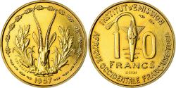 World Coins - Coin, French West Africa, 10 Francs, 1957, Paris, ESSAI,