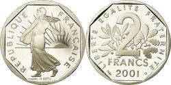 World Coins - Coin, France, Semeuse, 2 Francs, 2001, Paris, Proof, , Nickel
