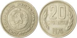 World Coins - Bulgaria, 20 Stotinki, 1974, Nickel-brass, , KM:88