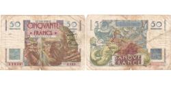 World Coins - France, 50 Francs, Le Verrier, 19-5-1949, N.126, VF(30-35)