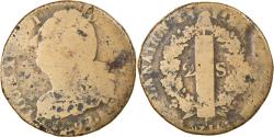World Coins - Coin, France, 2 sols françois, 2 Sols, 1792, Paris, , Bronze
