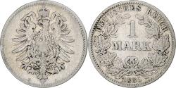 World Coins - GERMANY - EMPIRE, Wilhelm I, Mark, 1885, Karlsruhe, Silver, , KM:7