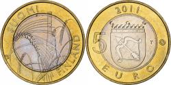 World Coins - Finland, 5 Euro, Provinces - Savonia, 2011, Vantaa, Bi-Metallic,