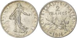 World Coins - France, 2 Francs, Semeuse, 1914, Paris, Silver, , Gadoury:532, KM:845.1