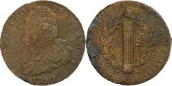 World Coins - France, Constitution, 2 Sols, 2 sols françois, 1792 / AN 4, Lille, 2éme sem.