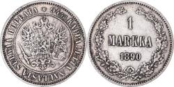 World Coins - Coin, Finland, Alexander III, Markka, 1890, Helsinki, , Silver, KM:3.2