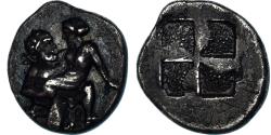 Ancient Coins - Coin, Islands off Thrace, Drachm, ca. 412-404 BC, Thasos, , Silver