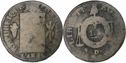 World Coins - France, Sol aux Balances, 1793 - AN II, Dijon, Copper, , Gadoury:19