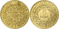 World Coins - Coin, Morocco, 5 Francs, 1365/1946, Paris, ESSAI, , Aluminum-Bronze