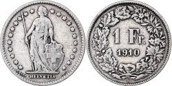 World Coins - Switzerland, Franc, 1910, Bern, Silver, , KM:24