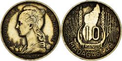 World Coins - Coin, Madagascar, 10 Francs, 1953, Paris, , Aluminum-Bronze, KM:6