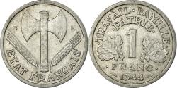 World Coins - France, 1 Franc, Bazor, 1944, Beaumont-Le-Roger, Aluminum,