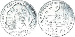 World Coins - Coin, France, Descartes, 100 Francs, 1991, , Silver, KM:996, Gadoury:906
