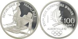 World Coins - Coin, France, patinage artistique, 100 Francs, 1990, , Silver, KM:984