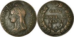 World Coins - Coin, France, Dupré, 5 Centimes, AN 5, Paris, , Bronze, KM:640.1