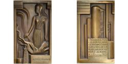 World Coins - France, Plaquette, Raffinerie Port-Jérôme, 1934, Bronze, G. Miklos,