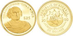 World Coins - Coin, Liberia, Christophe Colomb, 25 Dollars, 2000, American Mint, Proof