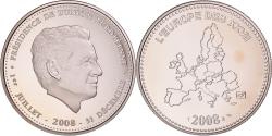 World Coins - France, Medal, Sarkozy, Présidence de l'Union Européenne, Politics, 2008