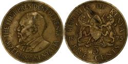 World Coins - Kenya, 5 Cents, 1975