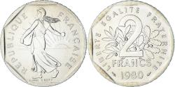 World Coins - Coin, France, Semeuse, 2 Francs, 1980, Paris, série FDC, , Nickel