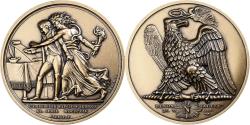 World Coins - France, Medal, L'Empereur Napoléon Abdique, Bronze, Denon,