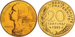 World Coins - Coin, France, Marianne, 20 Centimes, 1982, Paris, série FDC,