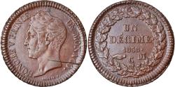 World Coins - Coin, Monaco, Honore V, Decime, 1838, Monaco, , Copper, KM:97.1