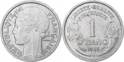 World Coins - France, Franc, Morlon, 1945, Beaumont-Le-Roger, Aluminum,
